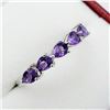 Image 2 : NEW STERLING SILVER GENUINE AMETHYST RING SIZE 7 W/ APPRAISAL $645