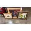 Image 1 : OIL PAINTING ON CANVAS, FRAMED ORIGINAL ART AND EXERCISING HOUNDS PRINT