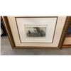 Image 2 : OIL PAINTING ON CANVAS, FRAMED ORIGINAL ART AND EXERCISING HOUNDS PRINT