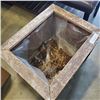 Image 2 : 18"X 23"X 12" CEDAR PLANTER BOX WITH 4 HEAVY DUTY CASTERS