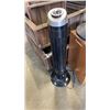 Image 2 : 2 DOOR STORAGE CUBBY WITH FOOTSTOOL AND TOWER FAN WORKING