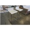 Image 2 : PAIR OF BENTWOOD METAL BASE BAR STOOLS