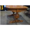 Image 2 : ANTIQUE ENGLISH OAK DRAW LEAF TABLE