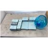 Image 1 : BOX OF PARTYLITE CANDLES AND GLASS CANDLE JAR