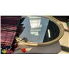 Image 2 : 4 DECORATIVE WOVEN BEADED WALL/WINDOW HANGINGS AND OVAL MIRROR