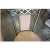 Image 8 : 4 METAL AND MICROFIBRE SWIVEL BAR CHAIRS