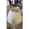 Image 3 : 2 FLOOR LAMPS - ONE WOOD, ONE METAL