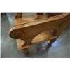 Image 8 : ANTIQUE CHAIR WITH PRESENTATION PLAGUE 1850S SOLID OAK