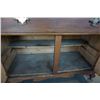 Image 8 : ANTIQUE CANADIANA CARVED SERPENTINE FRONT SERVING CABINET WITH LARGE GALLERY