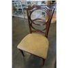 Image 8 : ROUND LEATHER INSERT ROLLING DINING TABLE WITH 3 CHAIRS