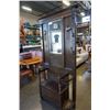 Image 8 : ANTIQUE BARLEY TWIST ORIGINAL CONDITION HALL STAND WITH ORIGINAL BEVELLED GLASS
