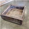 Image 1 : 36" X 36"X 12" CEDAR PLANTER BOX WITH 4 HEAVY DUTY CASTERS