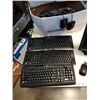 Image 2 : BOX OF KEYBOARDS, MOUSE AND MONITORS