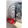 Image 2 : METAL CIRCULAR 16 GLASS CANDLE HOLDER AND FRAMED MIRROR