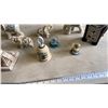Image 4 : LOT OF ELEPHANT FIGURES AND COLLECTABLES - WOOD ELEPHANT CLOCK