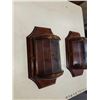 Image 2 : 2 GLASS STORAGE WALL SCONCES