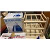 Image 2 : CRANE HUMIDIFIER, 2 TIER GLASS SERVER AND EVIAN MILLENIUM WATER