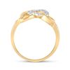 Image 3 : Diamond Infinity Heart Ring 1/10 Cttw 10kt Yellow Gold