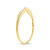 Image 4 : Diamond Graduated Journey Bangle Bracelet 1 Cttw 14kt Yellow Gold