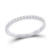 Diamond Eternity Wedding Band 1/2 Cttw 14kt White Gold