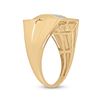 Image 3 : Mens Diamond Cluster Ring 1/4 Cttw 10kt Yellow Gold