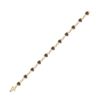 Image 2 : Brown Diamond Heart Bracelet 1-7/8 Cttw 10kt Yellow Gold