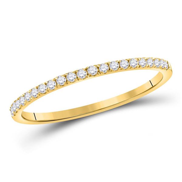 Diamond Stackable Band Ring 1/6 Cttw 14kt Yellow Gold