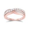 Image 1 : Diamond Band Ring 1/2 Cttw 10kt Rose Gold