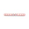 Image 2 : Diamond 2-Stone Stackable Band Ring .03 Cttw 10kt Rose Gold