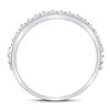 Image 4 : Diamond Modern Style Stackable Band Ring 1/3 Cttw 10kt White Gold