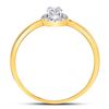 Image 4 : Oval Diamond Solitaire Stackable Band Ring 1/3 Cttw 10kt Yellow Gold