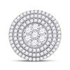 Image 2 : Mens Diamond Circle Flower Cluster Ring 4-1/2 Cttw 14kt Yellow Gold