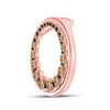 Image 2 : Brown Diamond Graduated Circle Pendant 3/4 Cttw 10kt Rose Gold