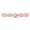 Image 2 : Diamond Stackable Band Ring 1/6 Cttw 10kt Rose Gold