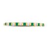 Image 2 : Princess Emerald Diamond Alternating Stackable Band Ring 1/3 Cttw 10kt Yellow Gold