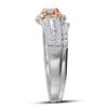 Image 2 : Diamond Bridal Wedding Ring Band Set 1 Cttw 14kt Two-tone Gold