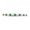 Image 2 : Princess Emerald Diamond Alternating Stackable Band Ring 1/3 Cttw 10kt Rose Gold