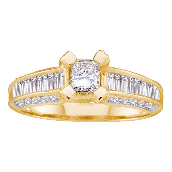 Princess Diamond Solitaire Bridal Wedding Engagement Ring 1 Cttw 14kt Yellow Gold