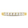 Image 2 : Diamond Single Row Comfort Wedding Band 1/4 Cttw 14kt Yellow Gold