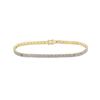 Image 1 : Mens Diamond Studded Link Bracelet 4-5/8 Cttw 10kt Yellow Gold
