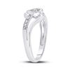 Image 4 : Diamond Heart Promise Ring .03 Cttw 10kt White Gold