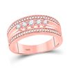 Image 1 : Diamond 5-Stone Band Ring 1/3 Cttw 10kt Rose Gold