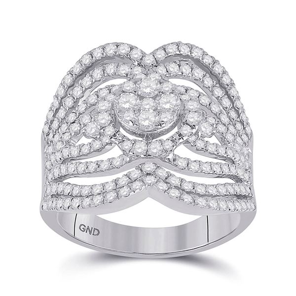 Diamond Fashion Ring 1-3/4 Cttw 14kt White Gold