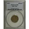 Image 3 : 1652 6PENCE Oak Tree Sixpence AU50 PCGS