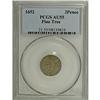 Image 3 : 1652 3PENCE Pine Tree Threepence AU55 PCGS