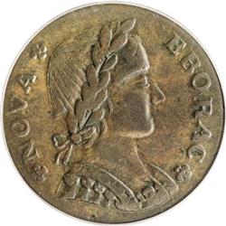 1787 COPPER Nova Eborac Copper, Seated Left AU50