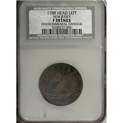 1788 New Jersey Copper Head Left F12 Details NCS