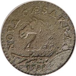 1788 COPPER New Jersey Copper, Head Left VF20