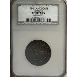 1786 Vermont Copper, Landscape XF40 Details NCS