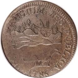 1786 COPPER Vermont Copper, VERMONTENSIUM AU58